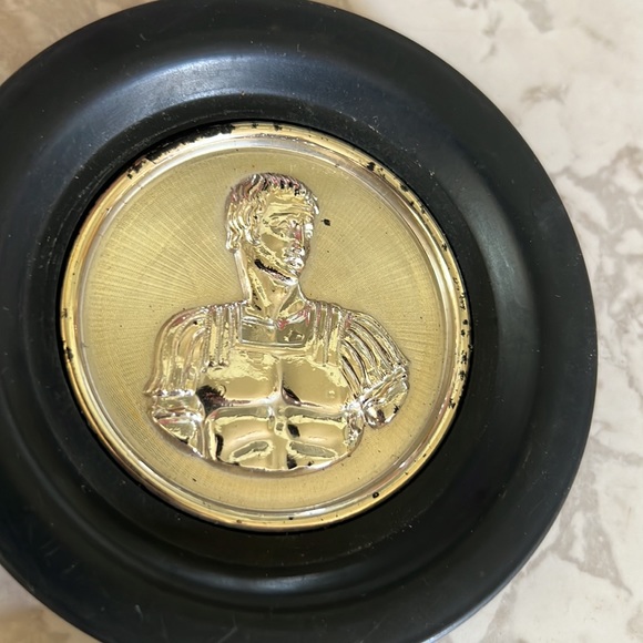 Vintage coasters set of 4 - Roman God plastic - Picture 9 of 16